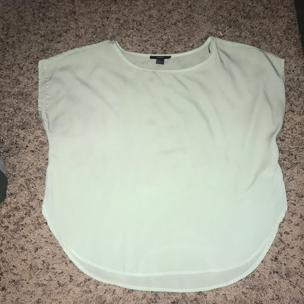 Mint short sleeve blouse